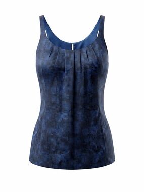Martin + Osa 100% Silk Grey and Blue top Size 0